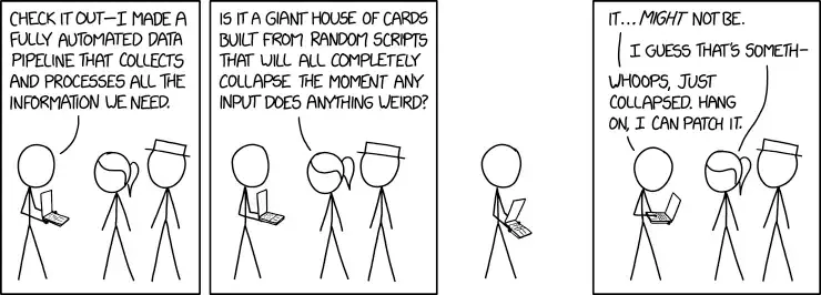 Figure 1: OK fine…almost any tech stack. Credit: xkcd (https://xkcd.com/2054/).